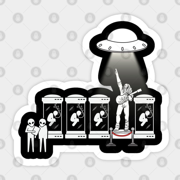 alien museum Sticker by JAGUNOV